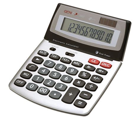 desktop calculator.